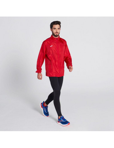 kurtka wiatrówka biegowa męska czerwona